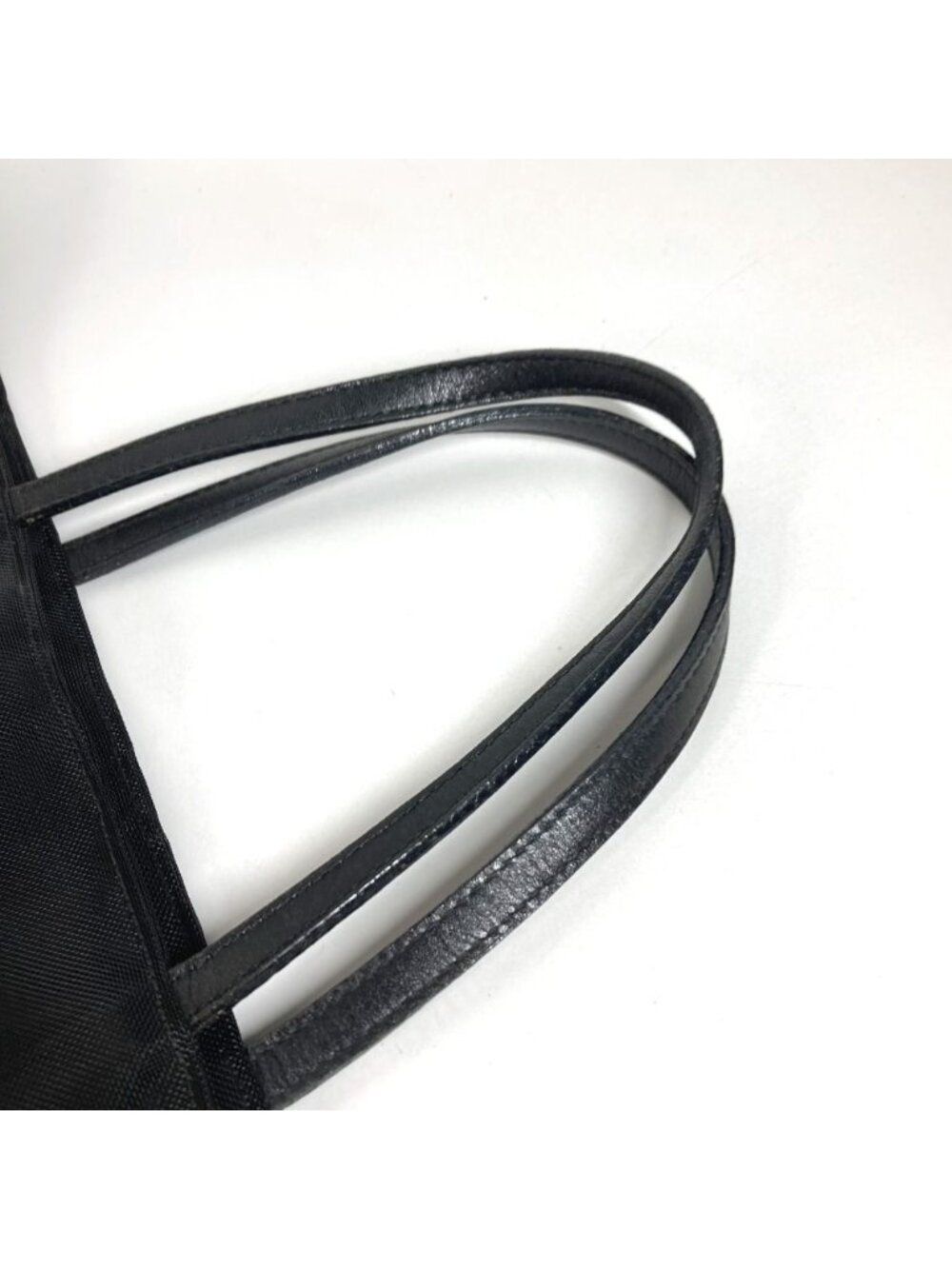 Fendi Handbag FF Logo Mesh Leather Black - Picture 7 of 9